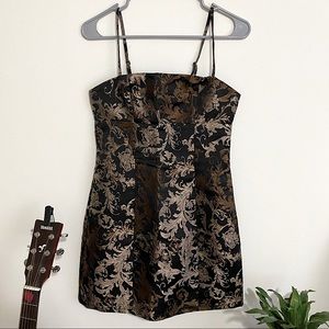 Urban Outfitters Fitted Jacquard Dress